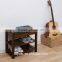 Eco friendly unique bamboo shoe rack 2 Titer Bamboo Storage Bench with seat