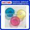 best selling 3 pcs small size plastic round baby travel bowls with lids plastic candle bowls