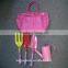 Woman popular cute pink handy tool bag with multi pockets