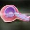 colorful set of 4 plastic measuring cups and spoons