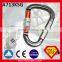 25KN Big D Type	Mountain Climbing Aluminum Carabiner With CE & UIAA