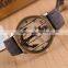 wholesale factory price free sample classical wristwatch leather strap men's watch