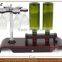 High quality wooden wine rack and hanging wine glass rack