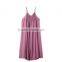Latest Childern Lilac Gathered Neckline Colorful Beads Kids Beautiful Model Frock Neck Design Dresses HSd5107