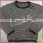 Wholesale latest new style winter warm handmade knittng stripe woolen cardigan sweater