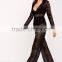 korean style fashion sheer lace jumpsuit new deisign cheap price