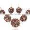 Wholesale Flower Rhinestone Jewelry sets Earring and Necklace Sets Women Jewelry Set