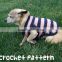 Fancy Stripe Style Wholesale Dog Clothes Hand Made Dog Sweater