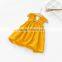 S33547W Fashion Girl Clothes Ruffles Baby Dress Cotton Sleeveless Children Dress