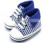 High Quality Hot Sales blue baby canvas shoes for boy