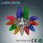 Free shipping and 50% discount C7 christmas light with E12 base ,PF up to 0.33
