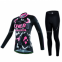 Graffiti cycling suits long-sleeved women's spring and autumn air ventilated bike clothes