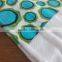 Promotional Custom 3pcs Blue Kitchen Set Cotton Pot holder, Oven mitt, Tea Towel