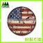 Popular Luxury Quality Vintage round Antique Design Natural Color Rustic Style Wall Clock
