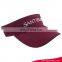 Wholesales New Fashion Foldable Cheap Wine Red Adults Visor Sun Hat