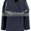 alpaca-blend oversized style ribbed hem women coat low price 