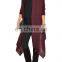 China New Arrival Long Sleeve Draped Silk and Cashmere Blend Women Long Cardigan