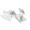 Simple Silver Men Shirt Cufflinks