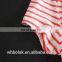 Customized lady t shirt linen cotton summer cool short sleeve striped t shirts
