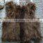 knitted raccoon fur mini vest for women wear