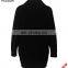 Knitted merino wool shrug factory price long sleeves cable trim man sweater