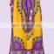 Indian Beautiful Womens African Dashiki Printed Long Full Maxi Dress Elastic Waist Skirt Cotton