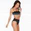 soft nylon fabric bikini high waisted swimwear for sexy mature women