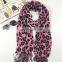 Oversized Tassel Leopard Print Scarf
