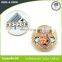 Professional promotion custom good look round shape mini gold plated emboss logo challenge coin