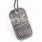 Men 's Necklace dog tag Steel Pendant DIY Characterized