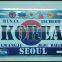 Car Accessory Car Adornment Colorful Printing Rectangular Car License Plate Number Plate with Protective Film