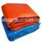 Orange PE tarpaulin sheet for covering agriculture