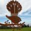 Rustic handmade corten steel metal animal craft
