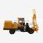 Loaded type wheeled guardrail pile driver for post installation on sale