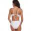 Latest Design Polyester Cross Sexy Women Swimsuit Bikinis Lady Backless Beachwear Women Bikini Wholesale Mature Swimwear