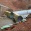 corrugated metal drainpipe used for road/tunnel