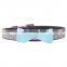 Best quality 4 colors available velvet rhinestone dog collar factory