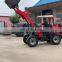 Chinese mini wheel loader with hydraulic lifting rod for sale