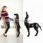 Fiberglass dog mannequin,black mannequin manikin dog G3-BK