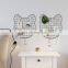 Grid Photo Wall Cat-Face Shaped Photo Hanging Display Wall Storage Organizer shelf