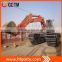 amphibious excavator for clearing obstacles at landslide and