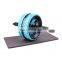 Factory wholesale indoor home fitness equipment exercise gear ab roller wheel lower abs Ab Roller Wheel With Knee Pad