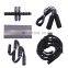 Abdominal Exercise Ab Abdomen Wheel Gym Core Strength Training Roller Wheel Set Jump Rope Push Up Bar For Knee Pad