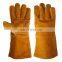 Hot Selling Cowhide Split Leather Working Gloves Industrial Safety Double Palm Work Gloves