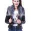 Autumn Leather Jacket Women's fashion washed Female leather coat slim wild plus size Leather Fashion Jacket