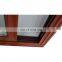 new house project kitchen wood colored aluminum safety glass grill design sliding window with architrave