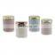 wholesale hot sale romantic luxury ceramic candle jar with wooden lids in bulk