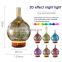 Amazon top seller 2017 100 ml OEM glass and wood 3d glass essential oil diffuser