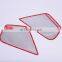 2pcs Aluminum Alloy Car Front Door Audio Speaker Cover Trim For Audi A6 Accessories