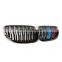 Fit for BMW 3 series E92 E93 front grill M color glossy black dual line kindly bumper grill M style 2010-2013
